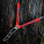Нож-бабочка тренировочный Самурай (красный)